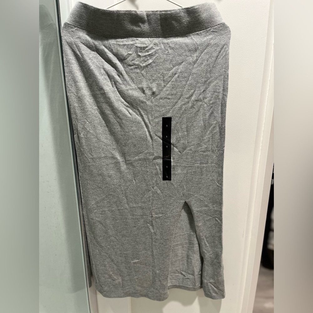 Grey long skirt